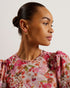MILDRD-Dresses-Mesh Mini Dress With Shoulder Gathers- Ted Baker Romania